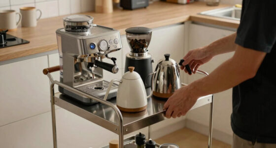 8 Best Narrow Rolling Carts for Coffee Appliances in 2026