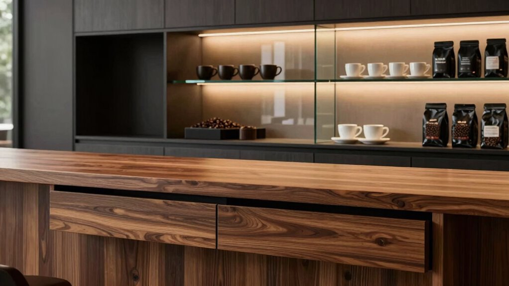 balance between display and organization