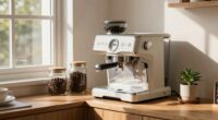 balanced coffee station lighting