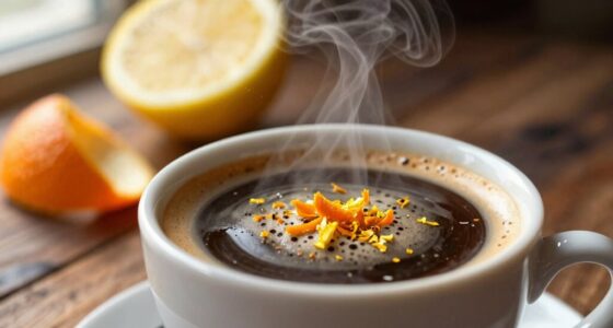 citrus flavor enhances coffee