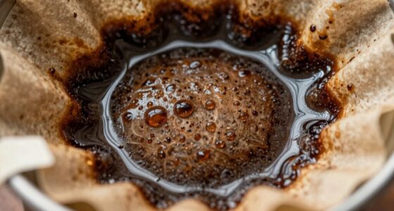 coffee oils accumulate quickly