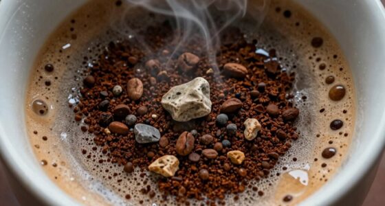 coffee sediment and debris