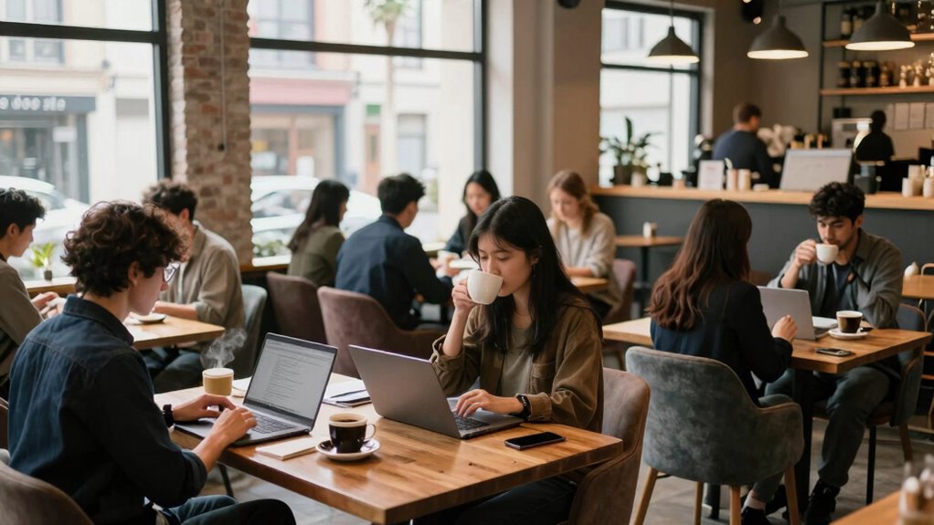 coffeehouse remote work etiquette