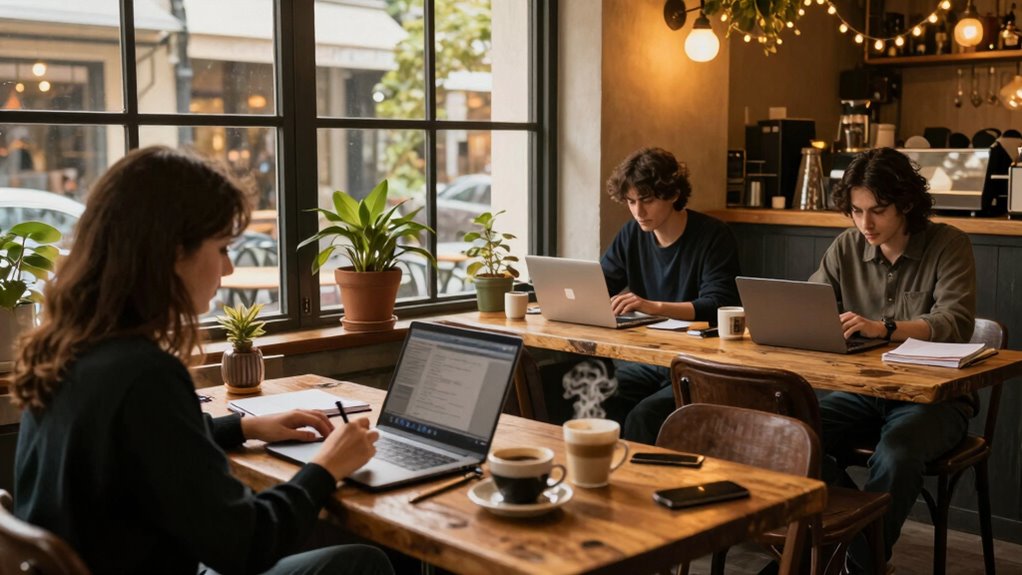 coffeehouse workspace setup tips