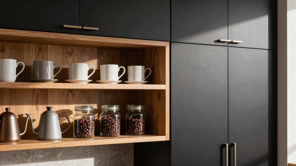 concealed organized coffee storage