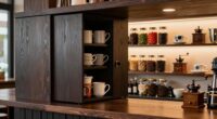 concealed vs visible coffee storage