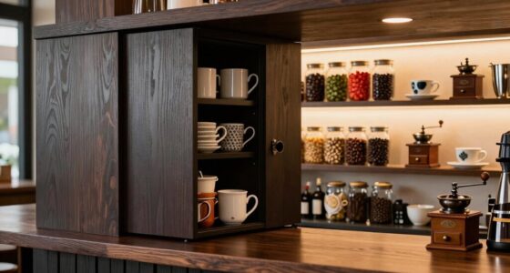 concealed vs visible coffee storage