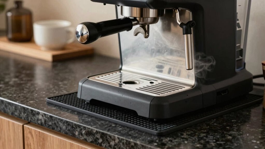 countertop heat vibration protection