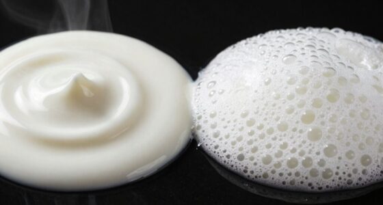 creamy airy milk textures