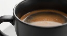 dark cups obscure coffee color