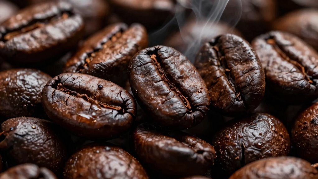 dark smoky oil rich roast