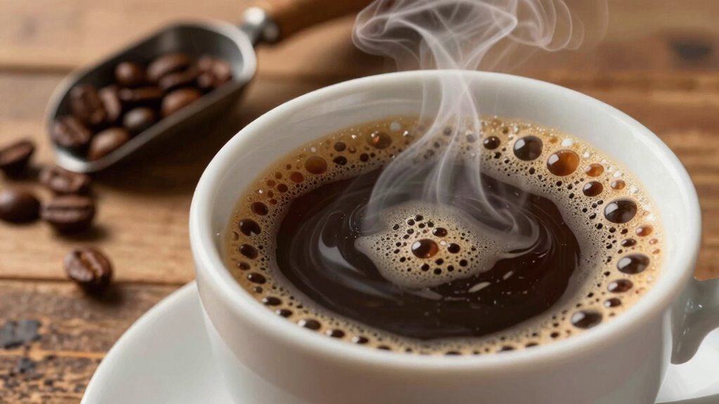 decaf coffee contains residual caffeine