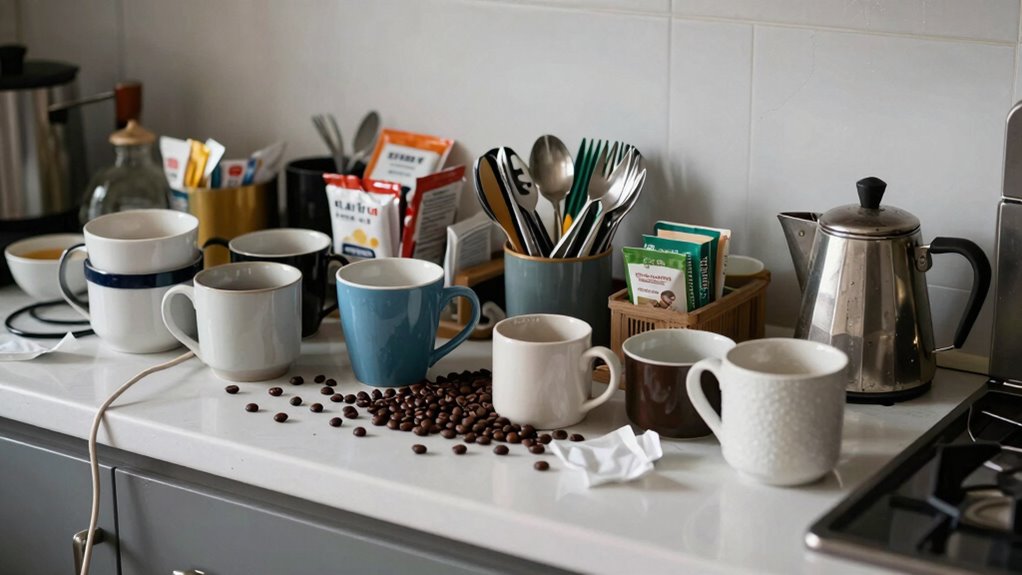 decluttered counters improve mornings