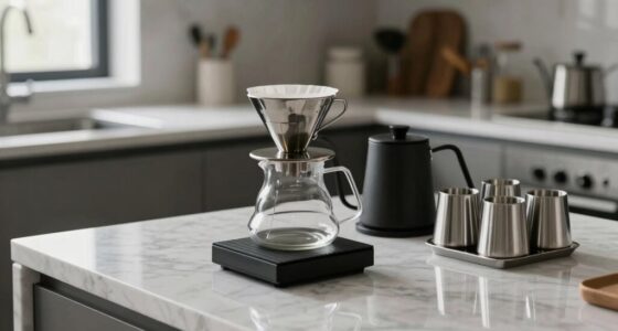 easy to clean coffee setup
