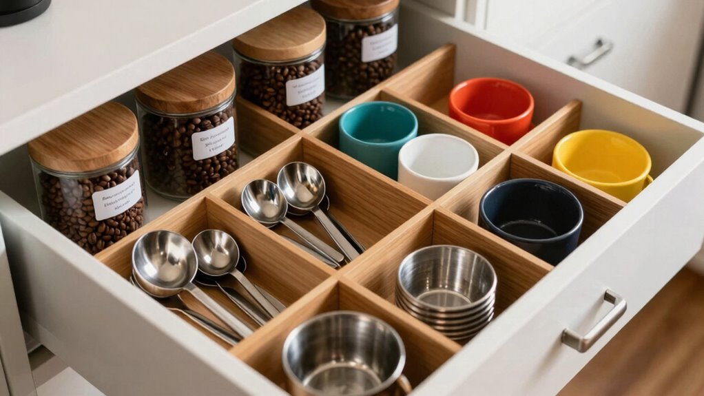 efficient coffee station organization