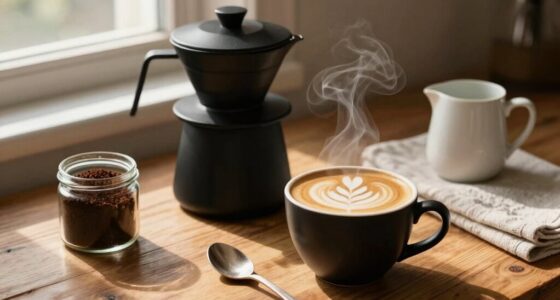 elegant simple coffee ritual