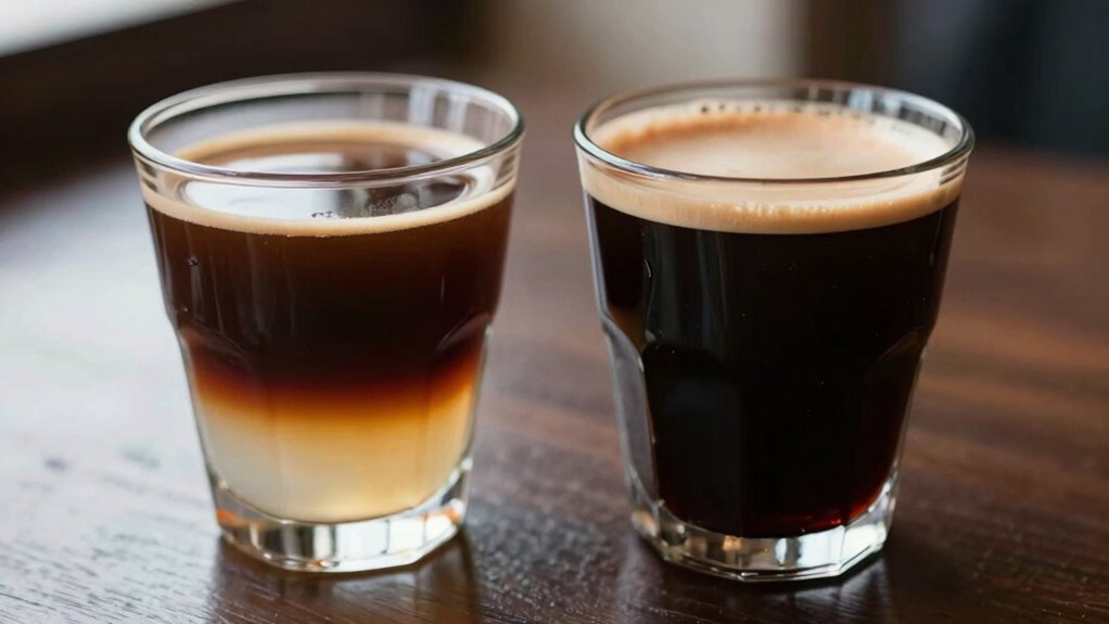 espresso water pouring method