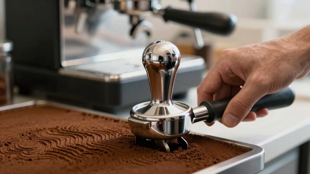 even pressure ensures uniform extraction