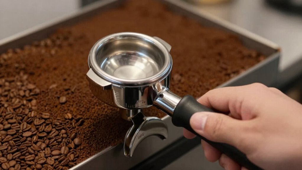 evenly distribute coffee pressure