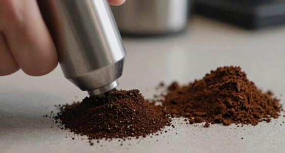 finer denser coffee grind