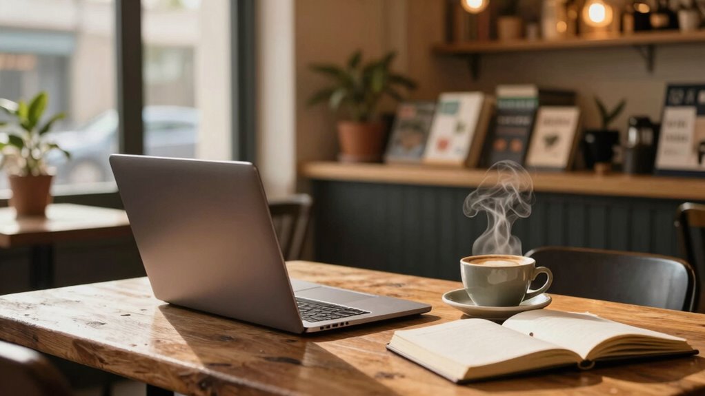 ideal remote work coffee environment