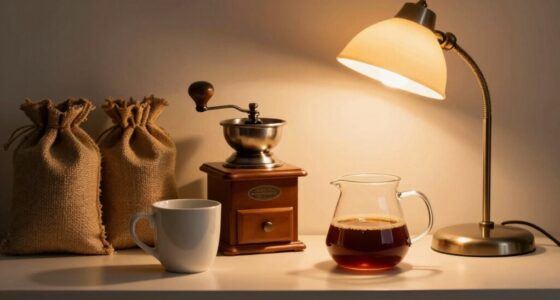 illuminating coffee ambiance