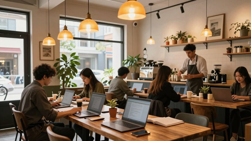 innovative modern tech friendly cafes