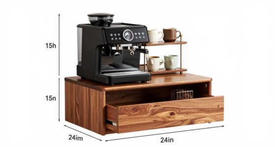key coffee station measurements