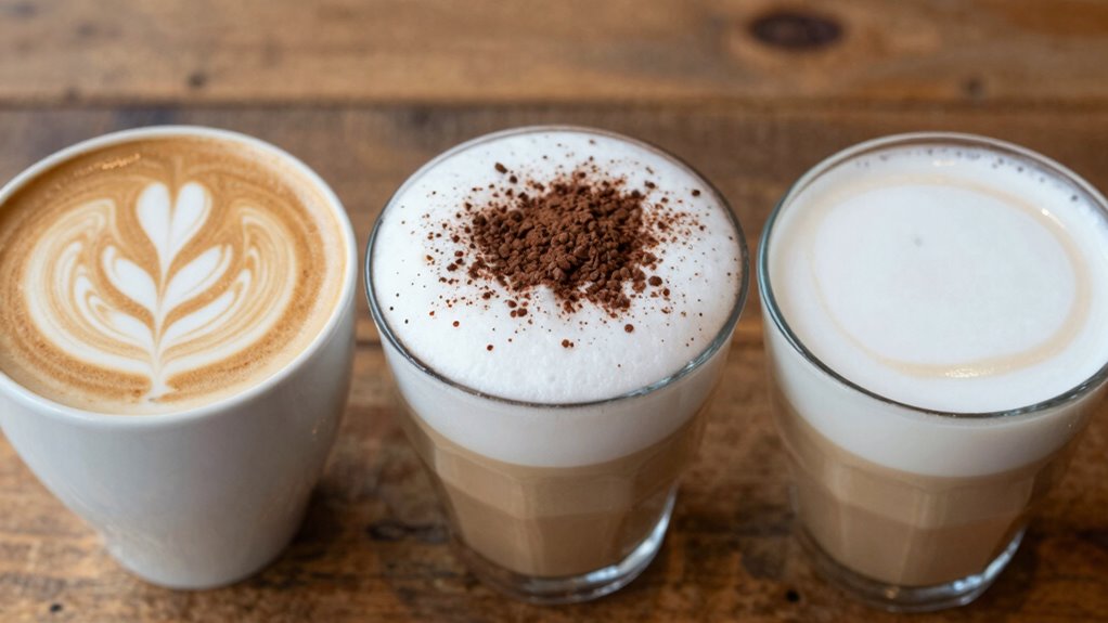 milk ratios and textures