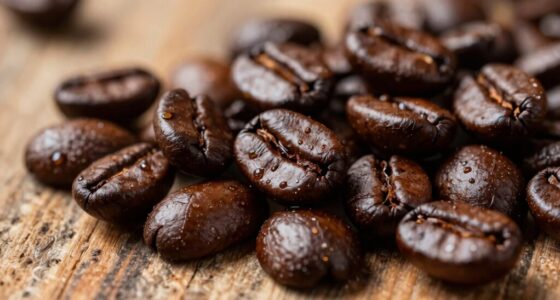 oily beans indicate freshness