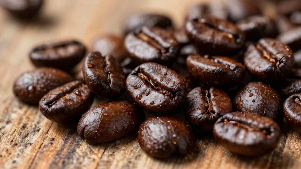 oily beans indicate freshness