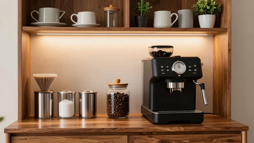 optimize coffee station organization