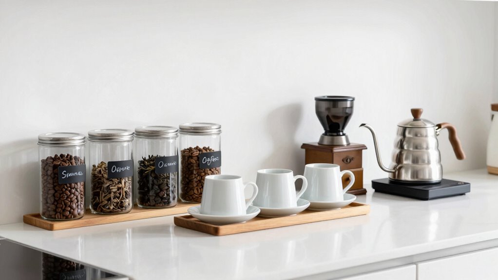 organize supplies for accessibility