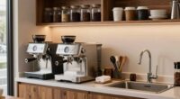 organized coffee bar zones