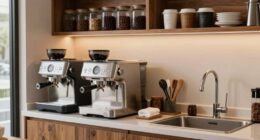 organized coffee bar zones