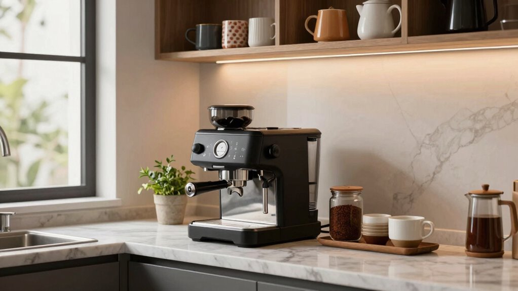 organized efficient coffee station