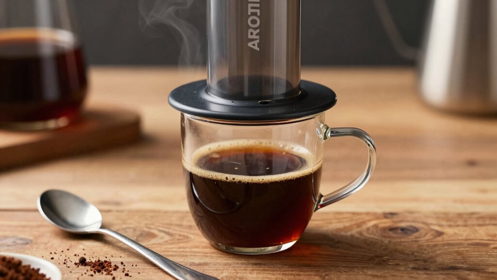 perfect aeropress coffee brewing