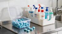 proper storage for cleaning supplies
