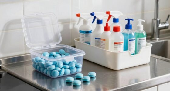 proper storage for cleaning supplies