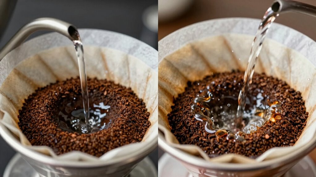 pulsing vs steady pouring