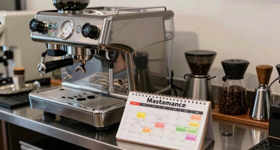 scheduled coffee equipment upkeep