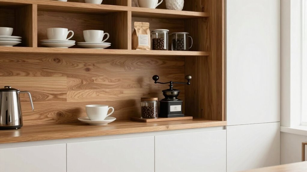 shelves and cabinets combo