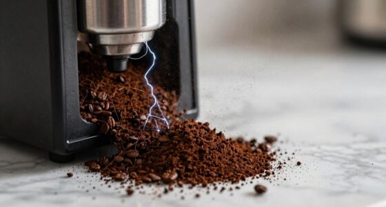 static causes coffee dust