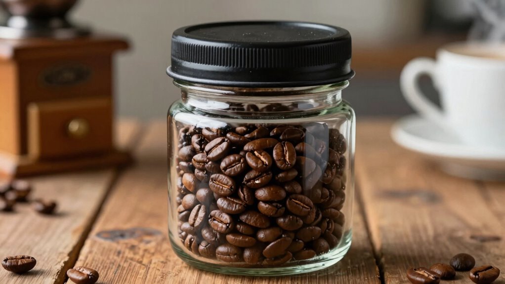 store beans airtight dark