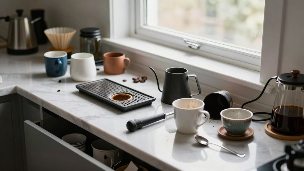 streamlined coffee morning routine