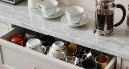 unseen storage in coffee setups