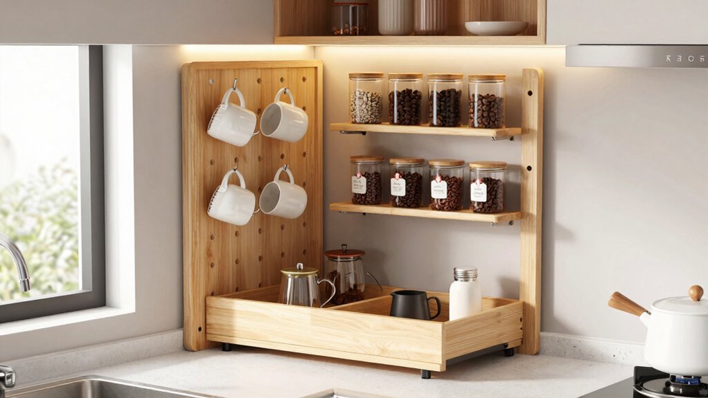 vertical hidden storage solutions