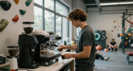 How I Got My Job Running Cafes Out of Climbing Gyms