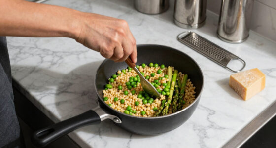 Rachel Roddy’s recipe for orzo with peas, broad beans, asparagus, parmesan and lemon | A kitchen in Rome