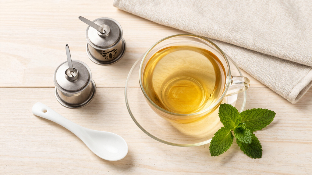 Peppermint tea before bed